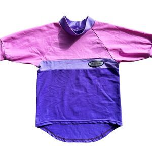 Surf Duk Girls UV Protective  Swim Half Sleeve Rash Guard Size 8